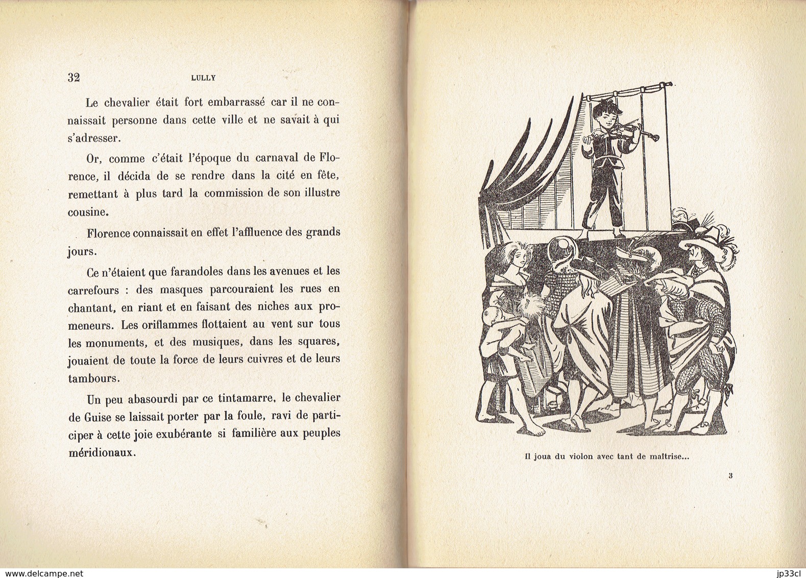 Lully Et La Grande Mademoiselle, Par Jean Lacomte, Illustrations De Hélène Couderc (Collection Jeunesse, 64 Pages, 1957) - Autres & Non Classés