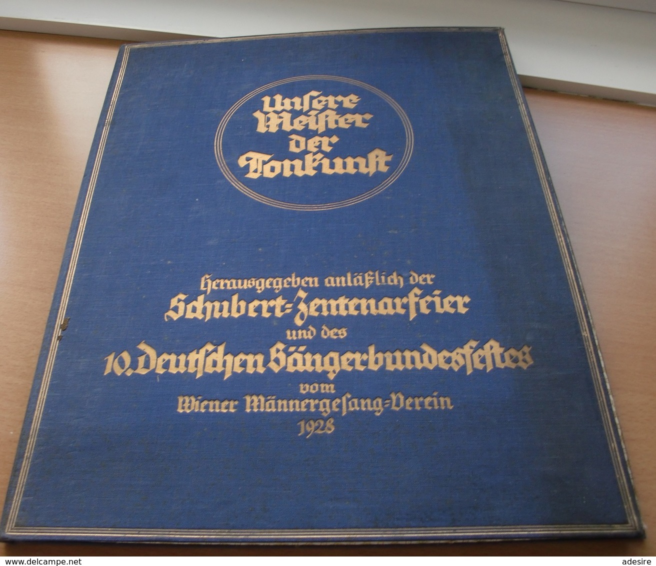 UNSERE MEISTER DER TONKUNST - Große Mappe Herausgegeben 1928 Anläßlich Der SCHUBERT-ZENTENARFEIER U.d. DEUTSCHEN ... - Lithographien