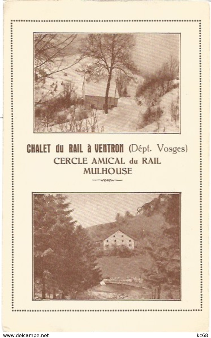 88- 68 - Ventron - Chalet Du Rail - Cercle Amical Du Rail Mulhouse - Andere & Zonder Classificatie