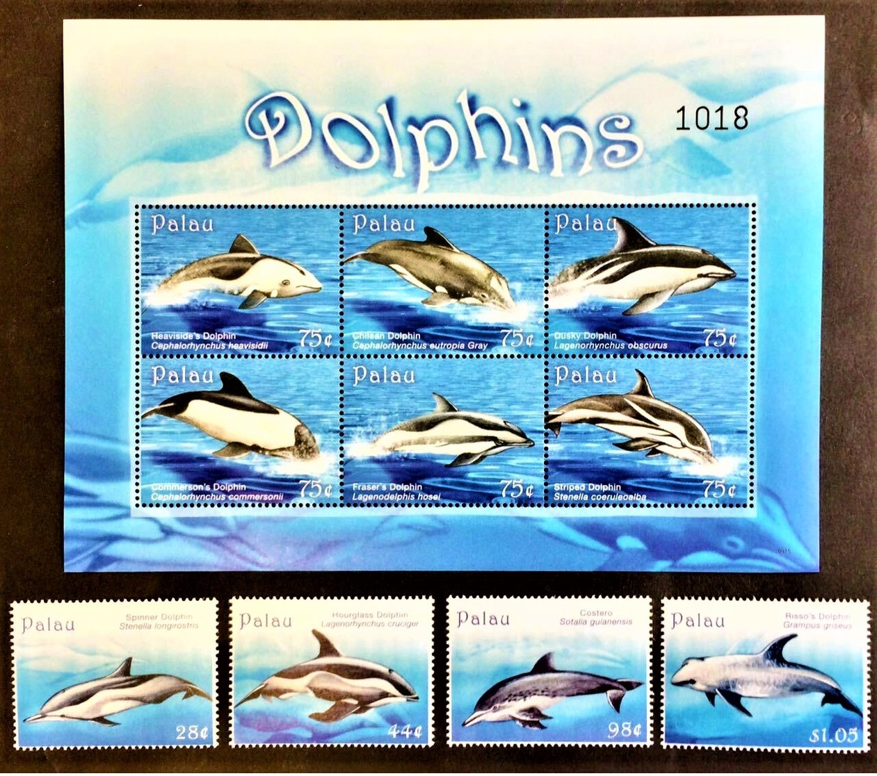 # Palau 2009**Mi.2870-79  Dolphins , MNH [11;241,233] - Delfine