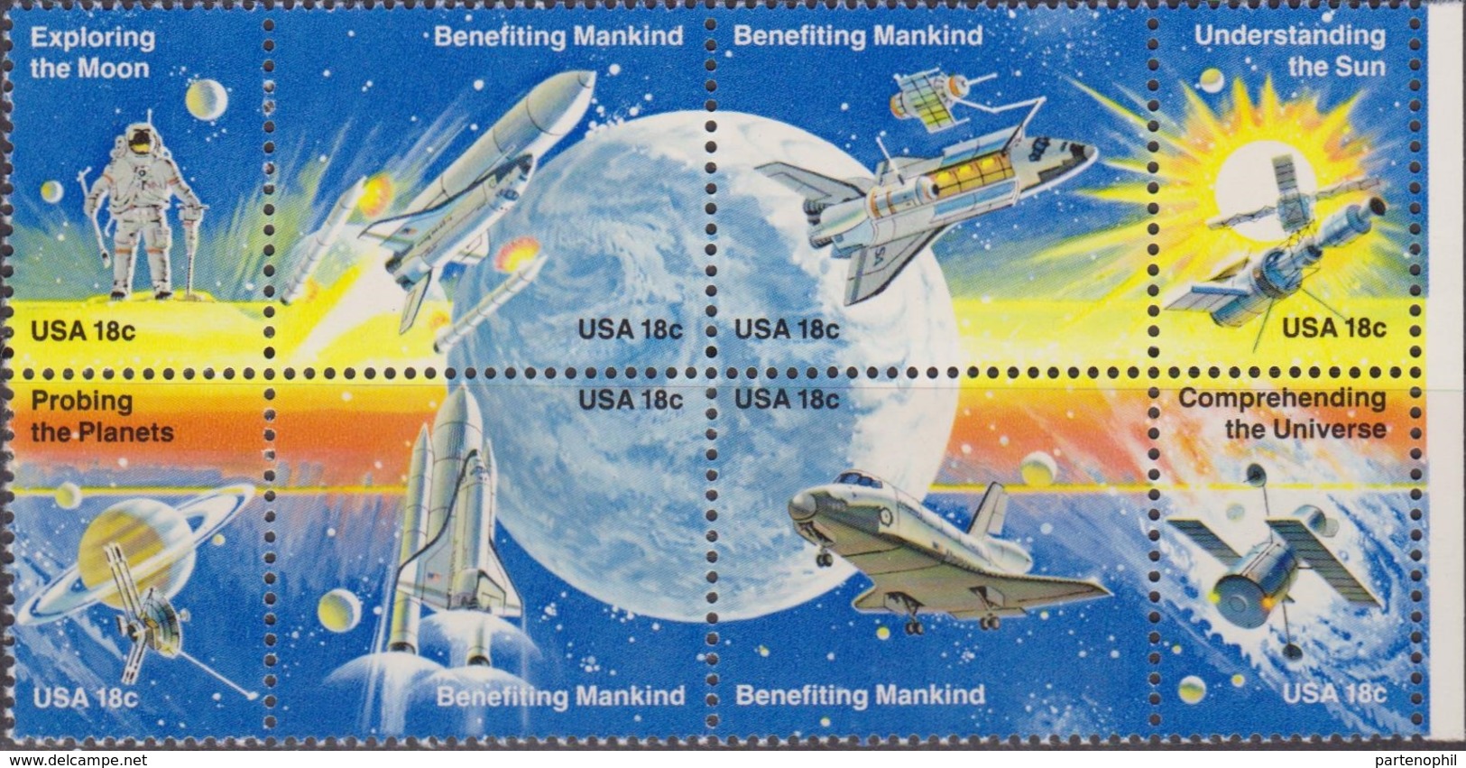 USA Space Block Sheet MNH - Etats-Unis