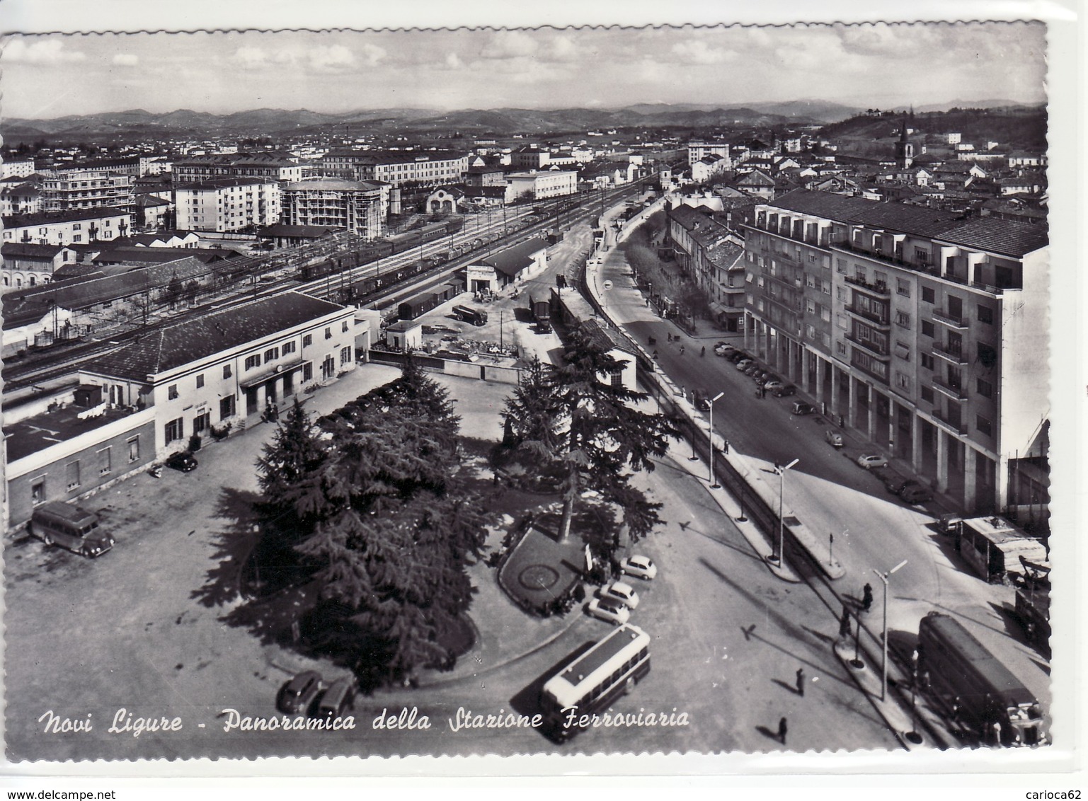 NOVI LIGURE - PANORAMA DELLA STAZIONE FERROVIARIA - VIAGGIATA VEDI++++ - Genova