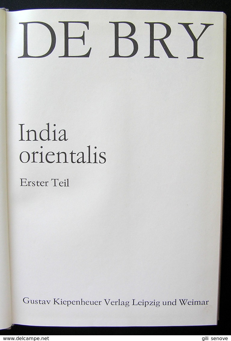 German Book / India Orientalis De Bry 1979 - 1. Frühgeschichte & Altertum