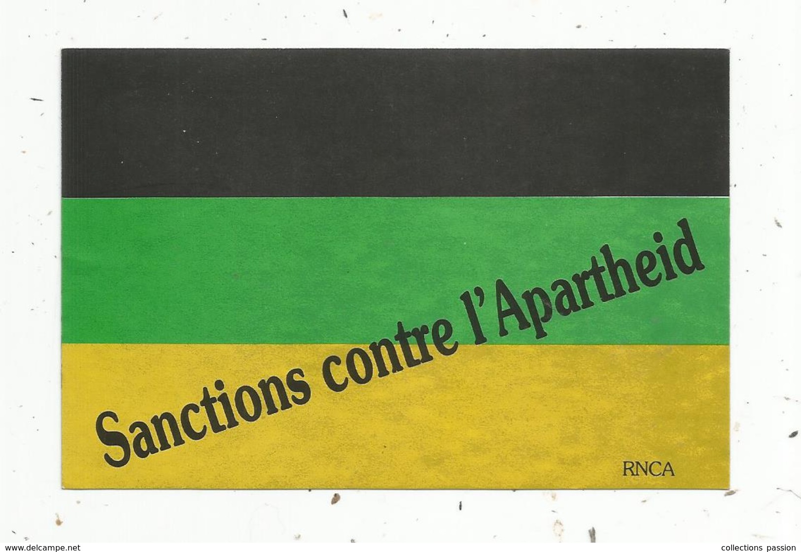 Autocollant , Politique , Sanctions Contre L'apartheid - Autocollants