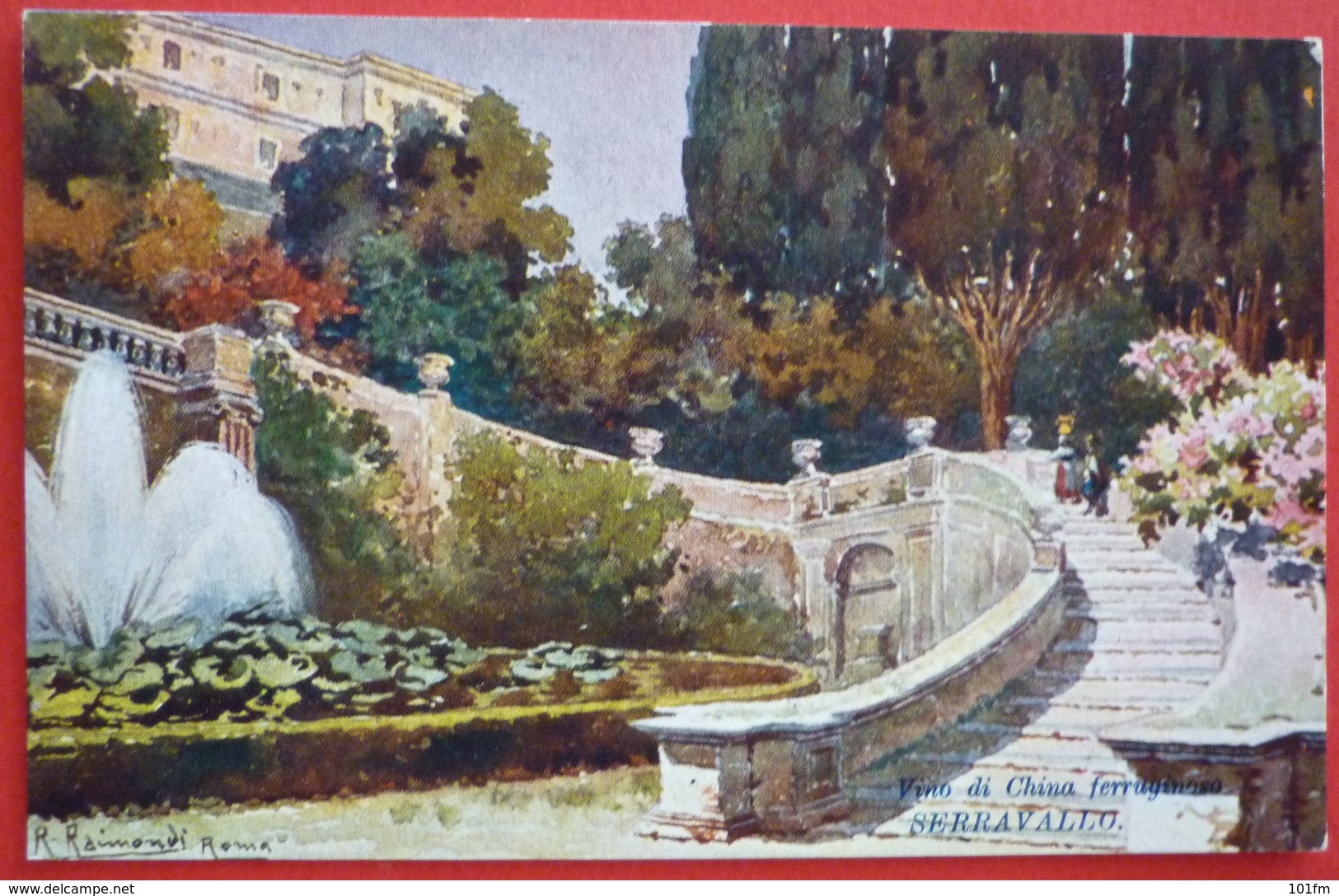 ROMA - PUBBLICITARIA , VINO DI CHINA SERRAVALLO TRIESTE BARCOLA - Parks & Gardens