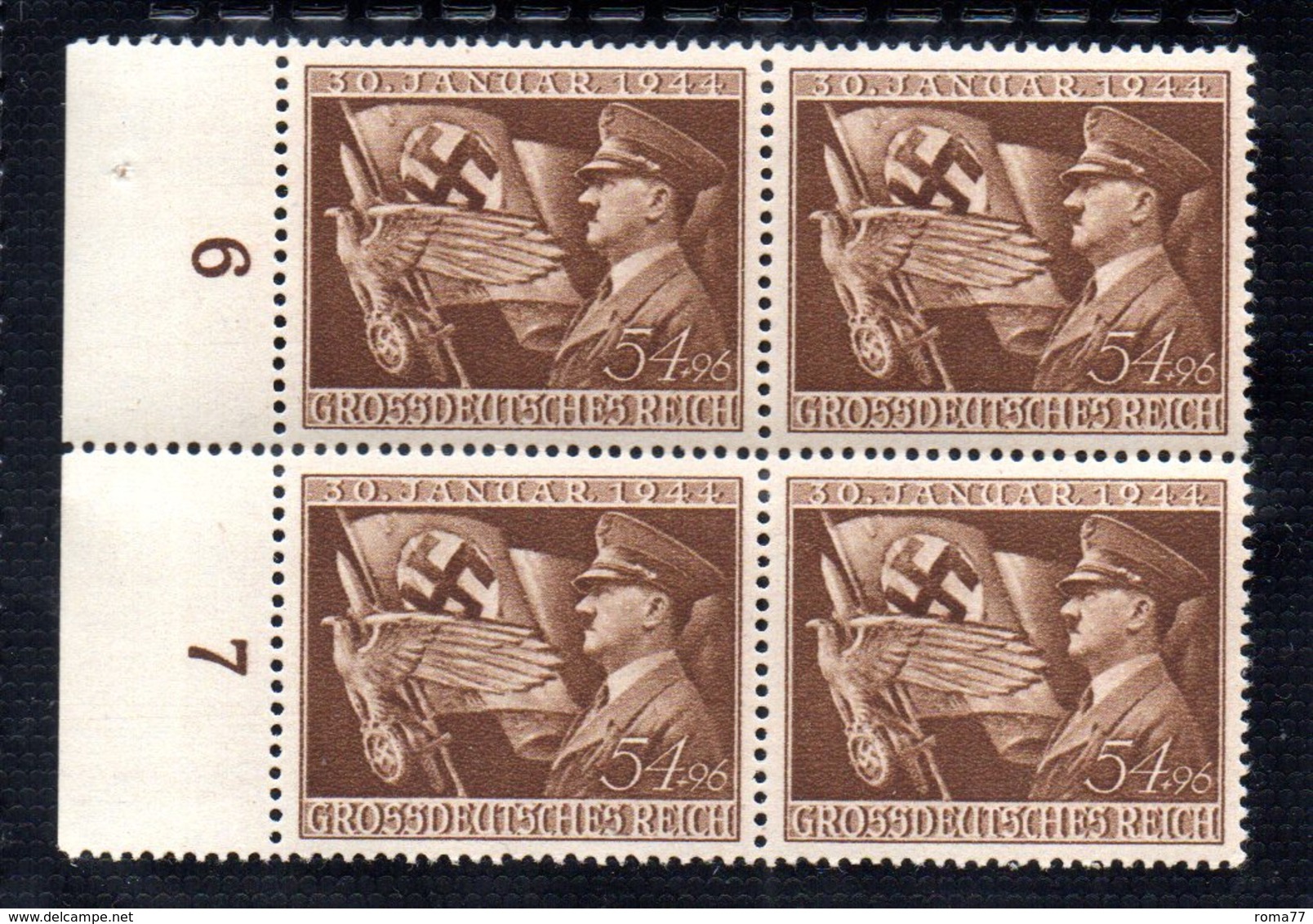 QUS - GERMANIA TERZO REICH 1944 , N. 784  In Quartina Integra  *** NSDAP - Nuevos