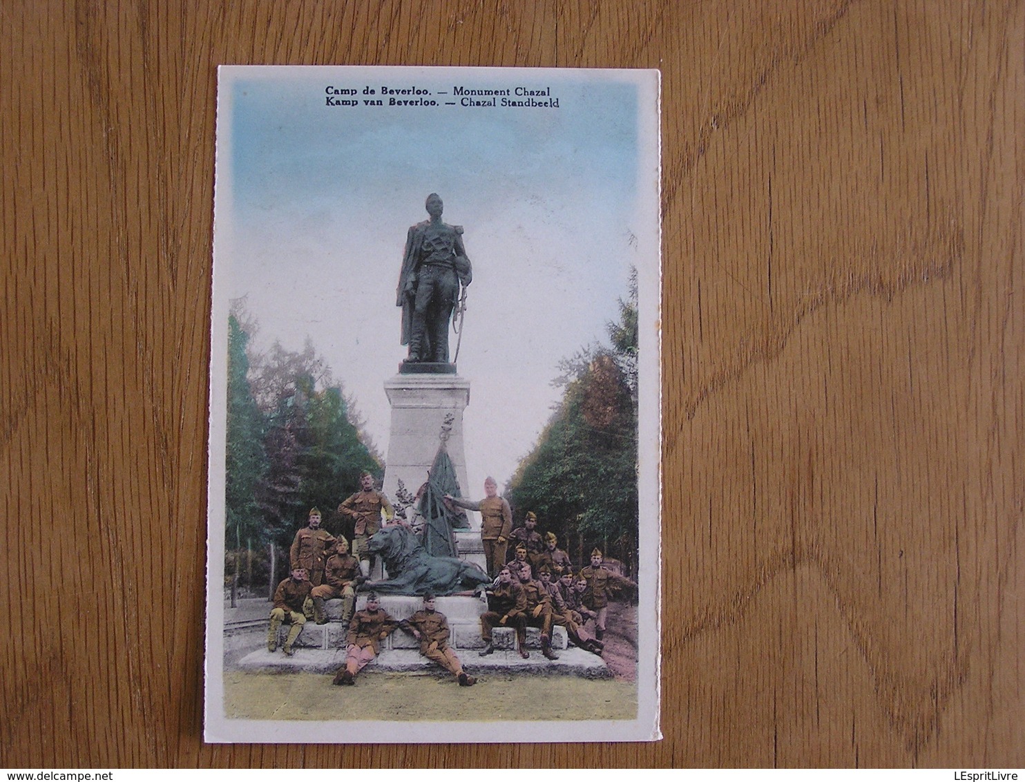 BEVERLOO Chazal Standbeeld Monument Chazal Animée Caserne Militaire Limburg Limbourg Belgique Carte Postale - Beringen