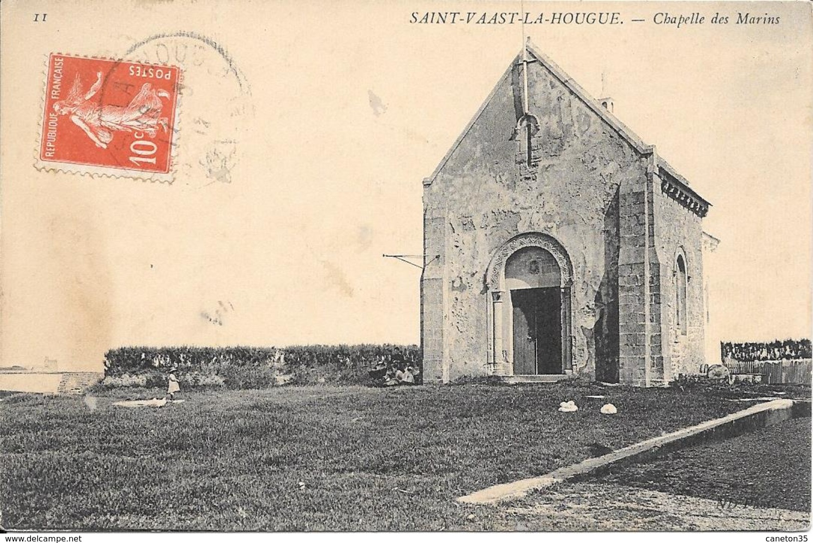 St Vaast La Hougue  - Chapelle Des Marins -   Circulé - Saint Vaast La Hougue