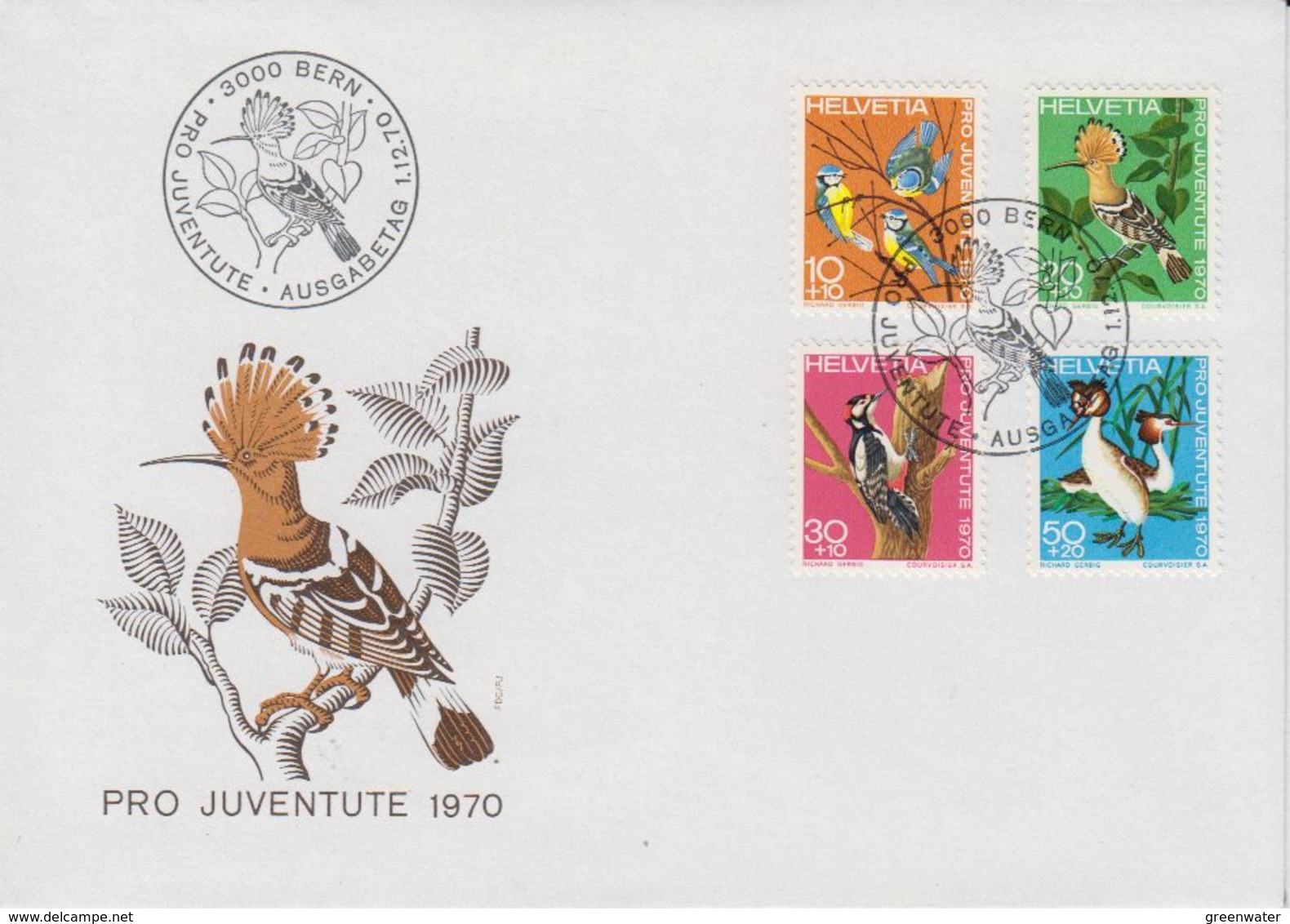 Switzerland 1970 Pro Juventute 4v FDC (42774) - FDC