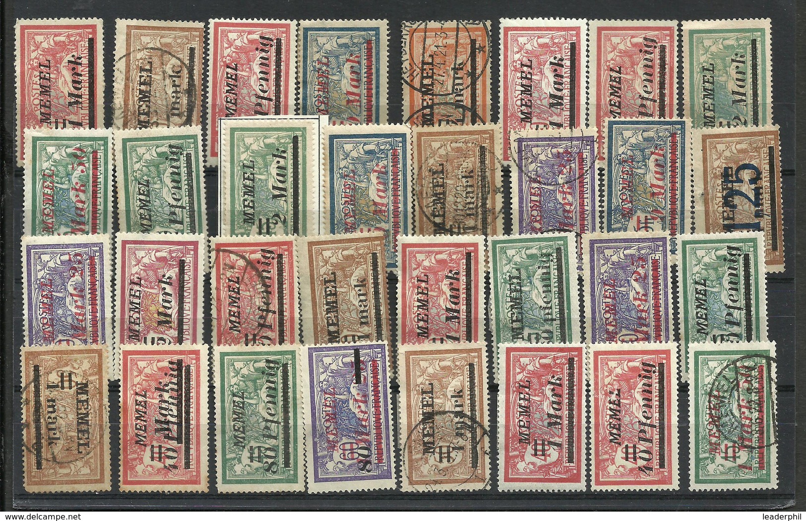 MEMEL LOT 32 STAMPS USED+ MH VF - Neufs