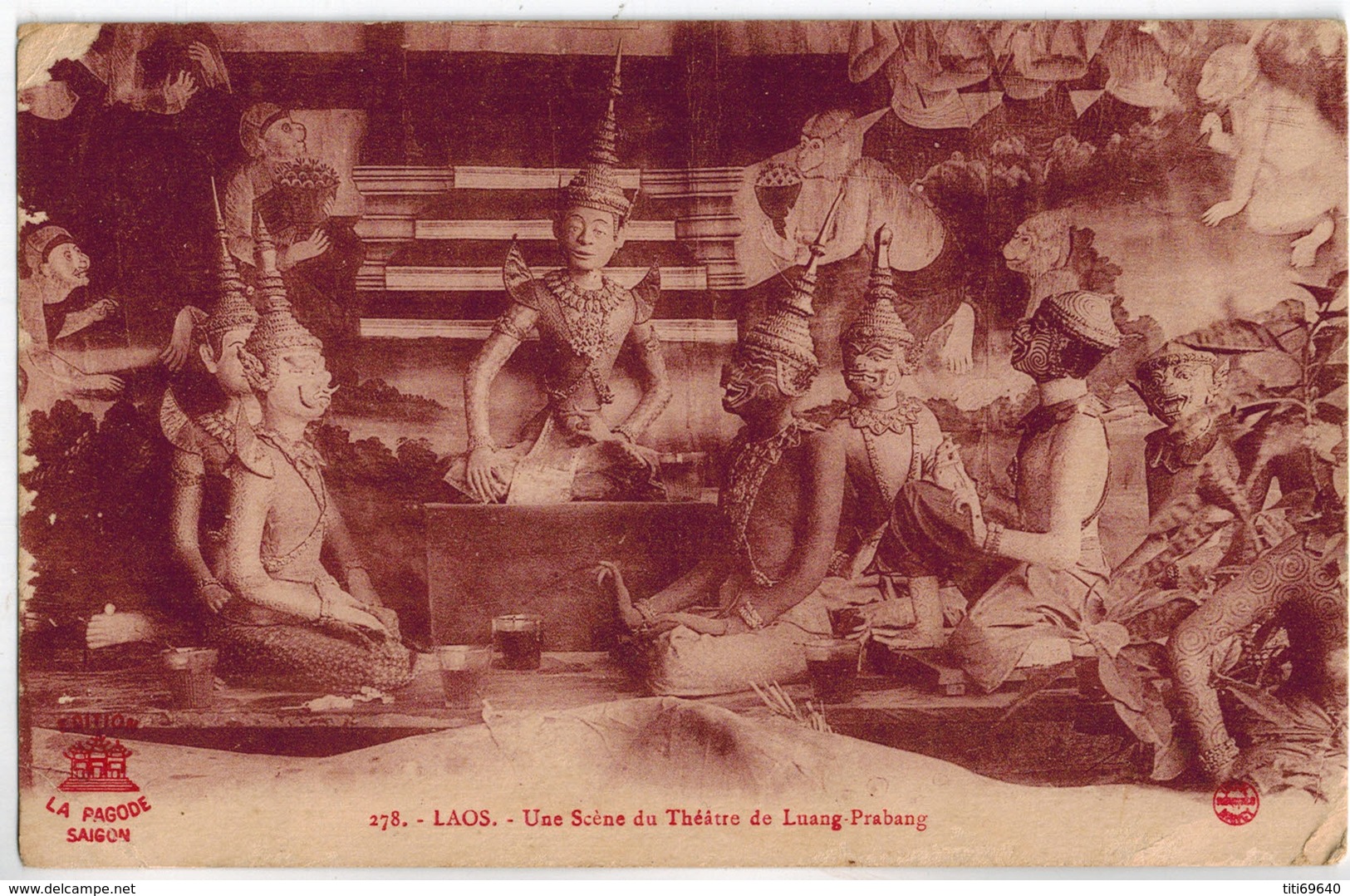 CPA LAOS - Une Scène De Théâtre De Luang-Prabang - Laos