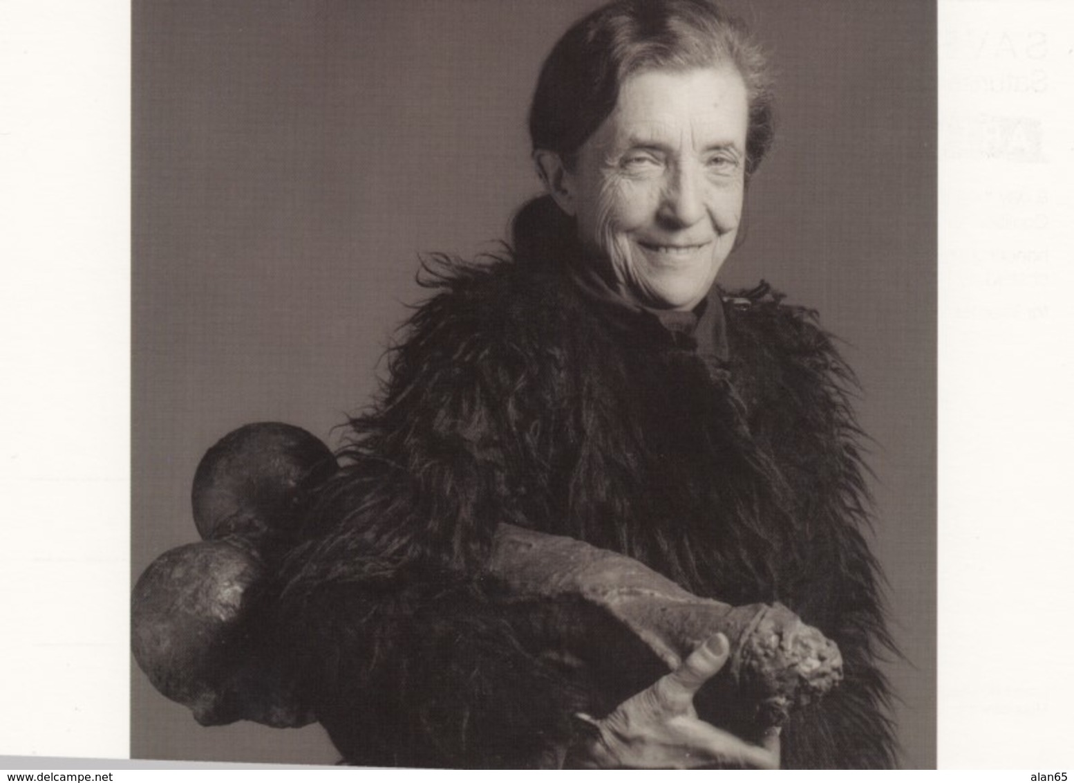 'Artwalk NY' New York City Benefit For Homeless October 2001, Louise Bourgeois Photo C2000s Vintage Max Rack Postcard - Other & Unclassified