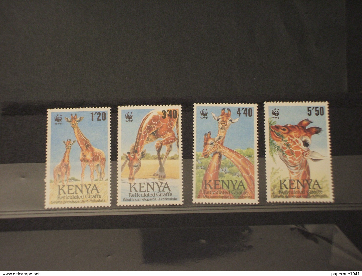 KENYA - 1989 WWF FAUNA  4 VALORI - NUOVI(++) - Kenia (1963-...)