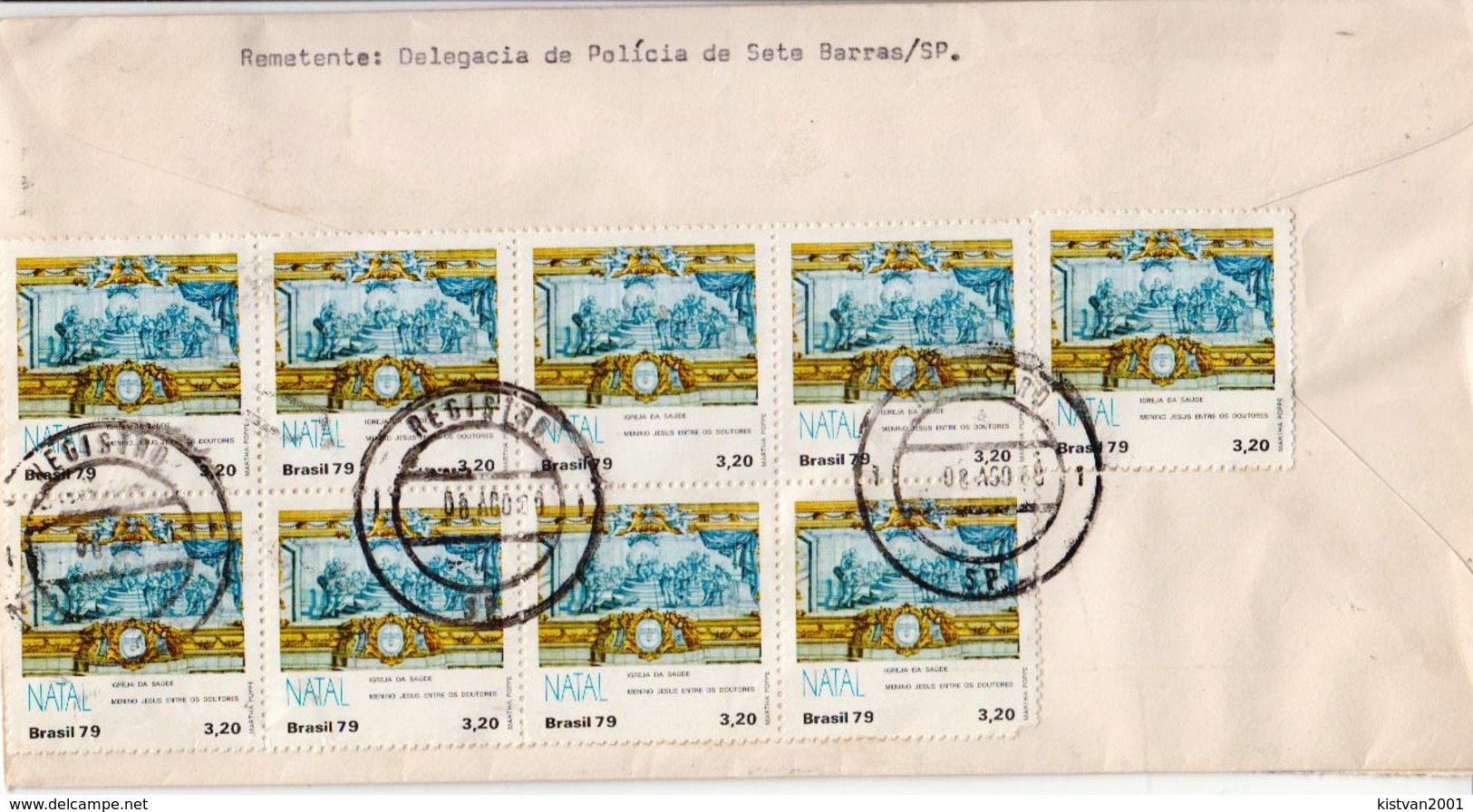 Postal History Cover: Brazil Stamps On Cover - Christmas