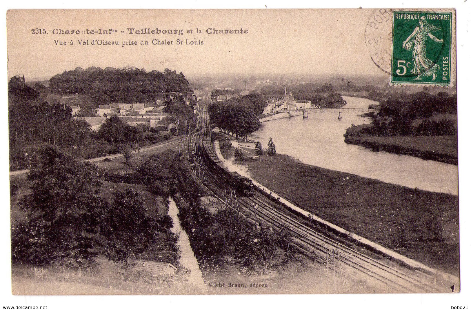 4531 - Taillebourg Et La Charente ( 17 ) - Vue à Vol D'oiseau Prise Du Chalet Saint-Louis - N°2315 - Cliché Braun - - Autres & Non Classés