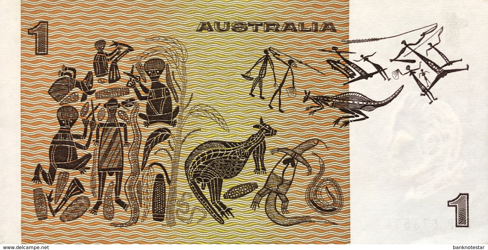 Australia 1 Dollar, P-42d (1983) - UNC - 1974-94 Australia Reserve Bank