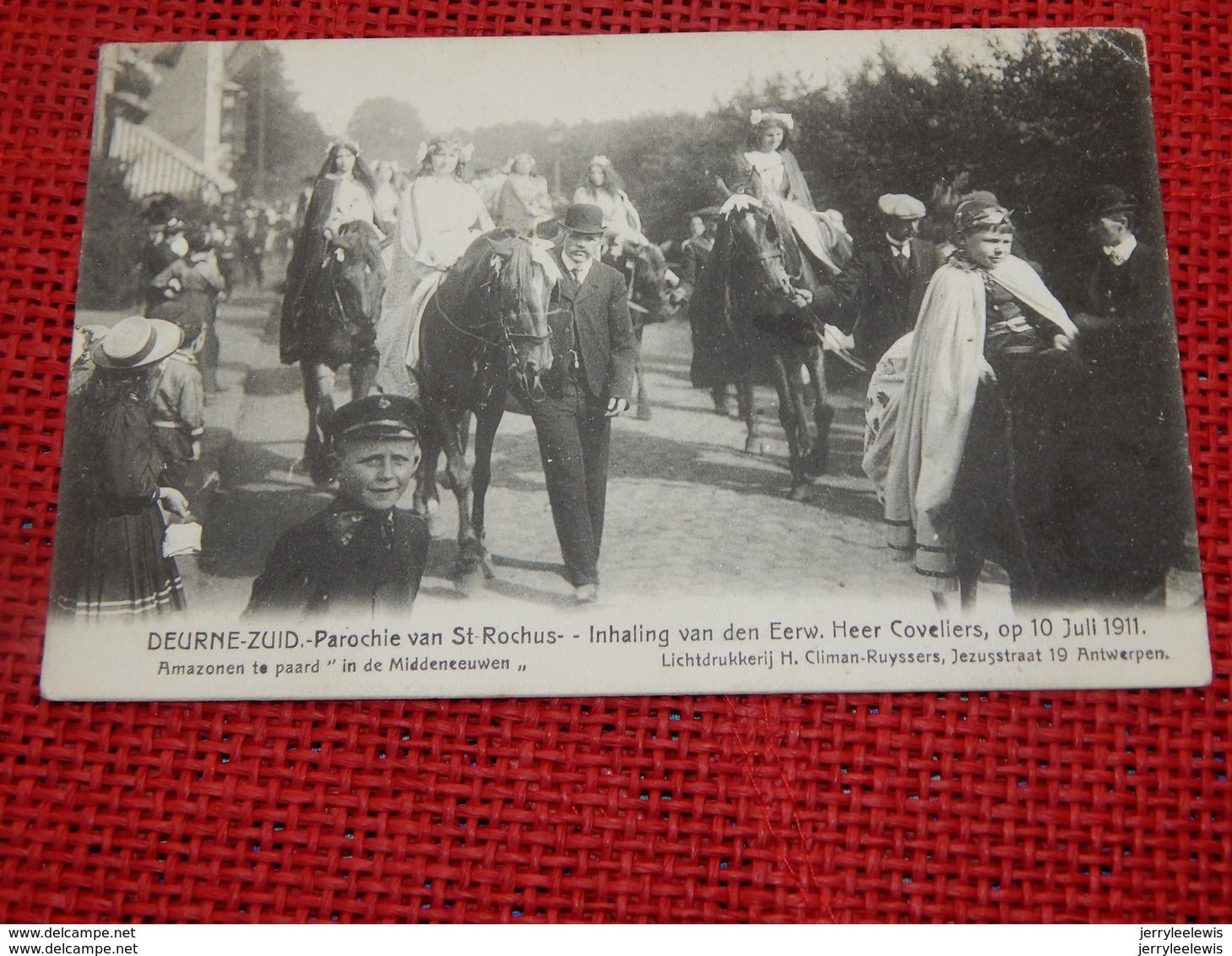 DEURNE-ZUID - Parochie Van St-Rochus - Inhaling Van Den Eerw.Heer Coveliers -  Amazonen Te Paard In De Middeneeuwen - Antwerpen