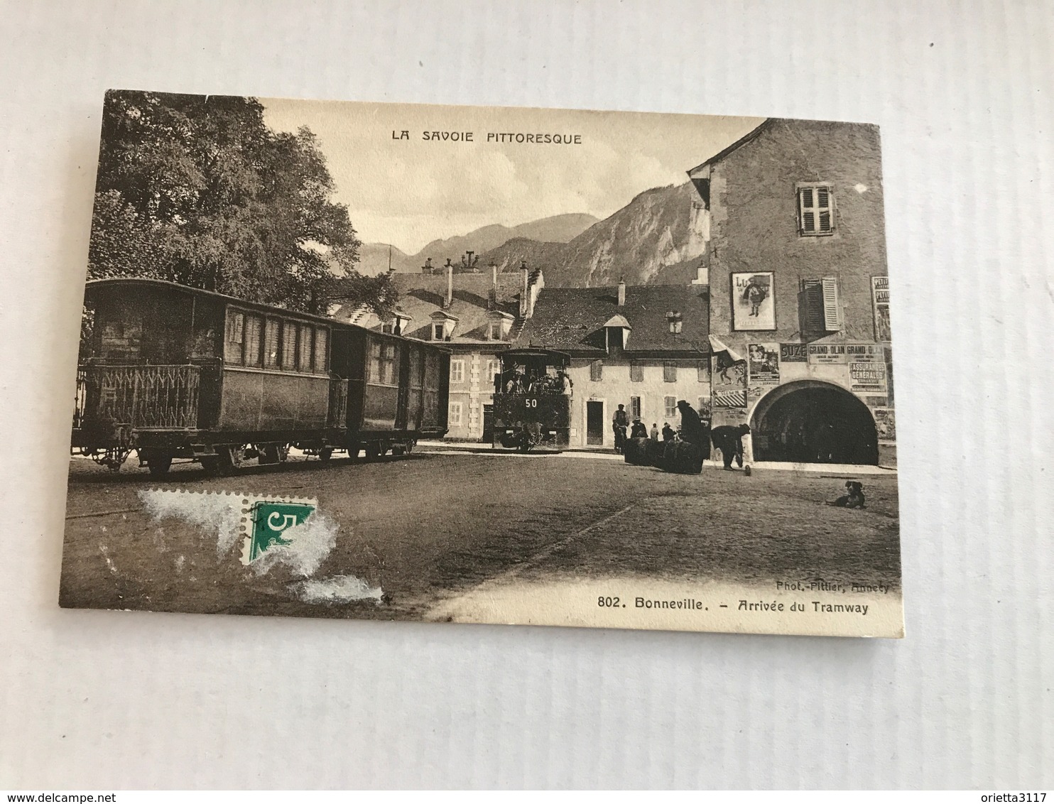 Bonneville Arrivée Du Tramway De 1912 - Bonneville