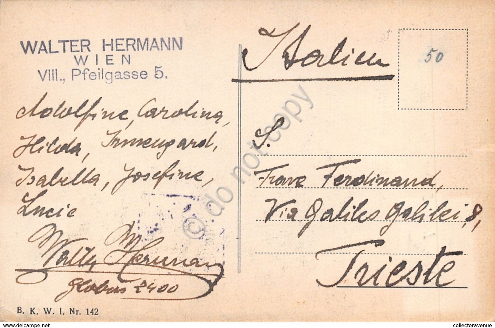 Cartolina Vienna Wien Old Card With Cabs Stamps 10 And 40 Heller Anni '20 - Non Classificati