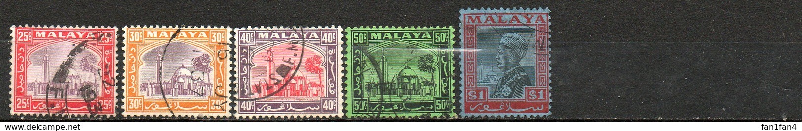 MALAISIE - SELANGOR - (Protectorat Britannique) - 1935-41 - N° 29 à 40 - (Lot De 12 Valeurs Différentes) - Selangor