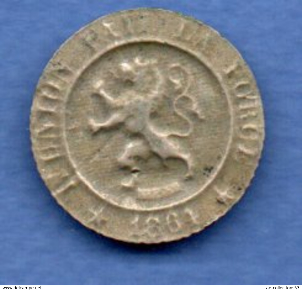 Belgique  -  10 Centimes 1861 -  Fausse - 10 Centimes