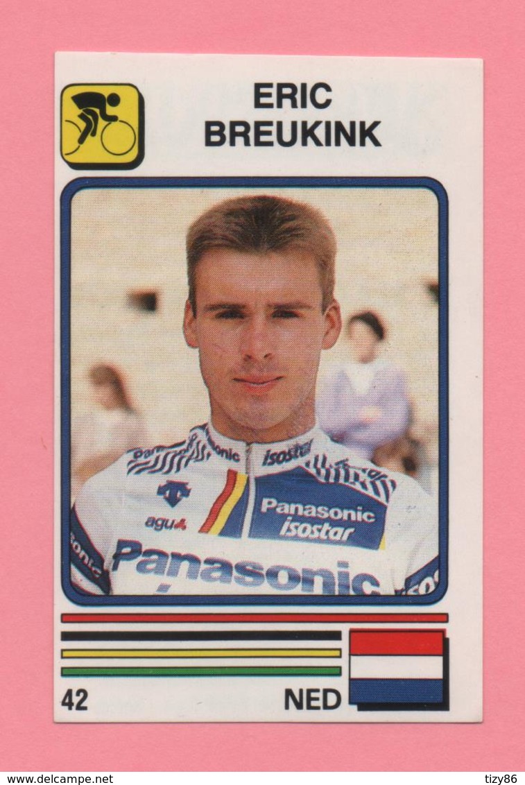 Figurina Supersport 1988 N° 42 - Ciclismo, Eric Breukink - Wielrennen