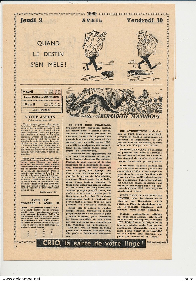 2scans Presse 1959 Bernadette Soubirous Camion Dépannage Scooter De L'air Rotorcycle Issy-les-Moulineaux Dick Peck226CH3 - Unclassified