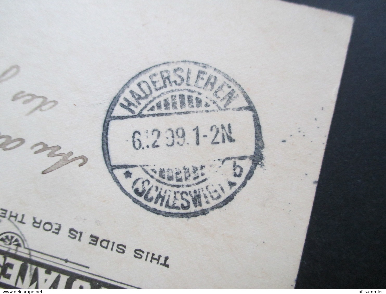 USA 1899 / 1900 3 GA Mit Zusatzfrankaturen Nach Hadersleben Schleswig Mit Ak Stempel! 1x Fahnenspempel Fort Wayne - Brieven En Documenten
