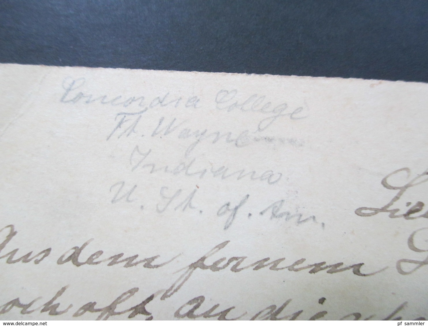 USA 1899 / 1900 3 GA Mit Zusatzfrankaturen Nach Hadersleben Schleswig Mit Ak Stempel! 1x Fahnenspempel Fort Wayne - Covers & Documents