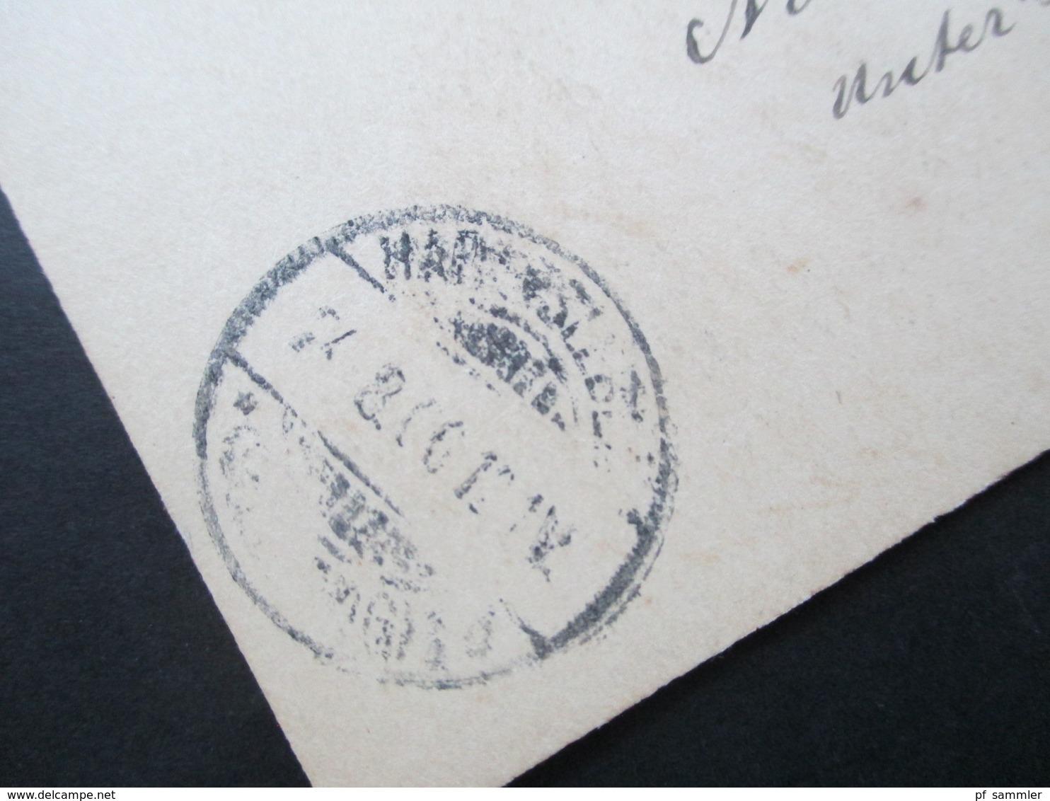 USA 1899 / 1900 3 GA mit Zusatzfrankaturen nach Hadersleben Schleswig mit Ak Stempel! 1x Fahnenspempel Fort Wayne