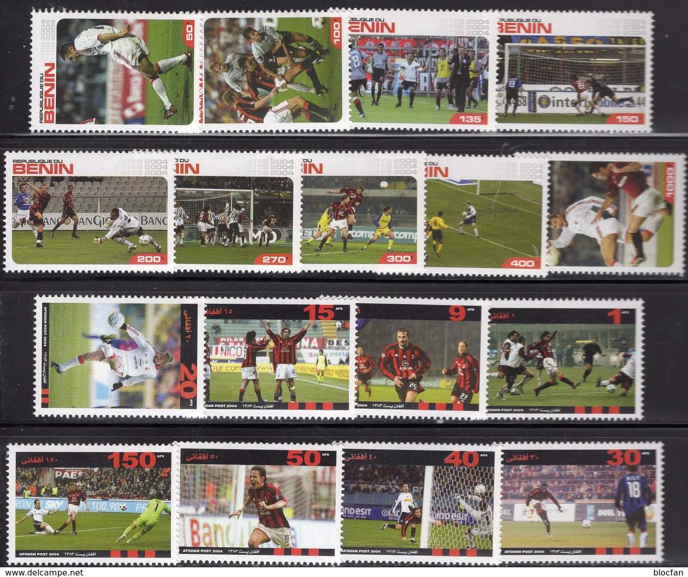 Stamps FIFA Championat AFGHAN 1-150 AFS+AFRIKA 50-1000F ** 22€ Fussballer Spieler Voetball Sets Soccers Of Football - Autres & Non Classés