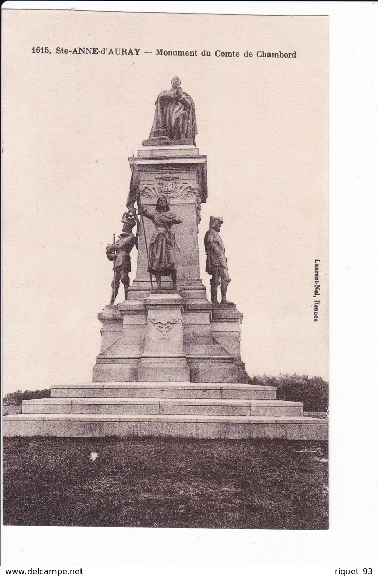 1615 - Ste-ANNE-D'AURAY - Monument Du Comte De Chambord - Sainte Anne D'Auray