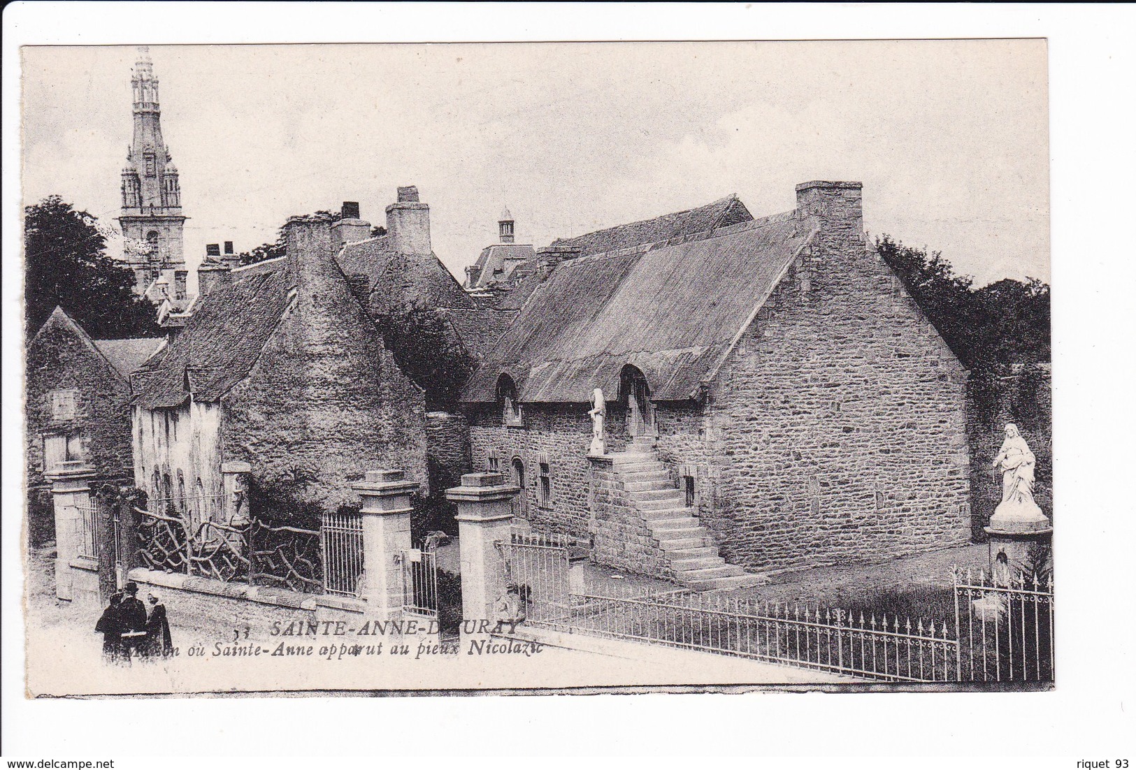 53 - SAINTE-ANNE-D'AURAY  - Mission Ou Ste-Anne Apparut Au Pieux Nicolazic - Sainte Anne D'Auray