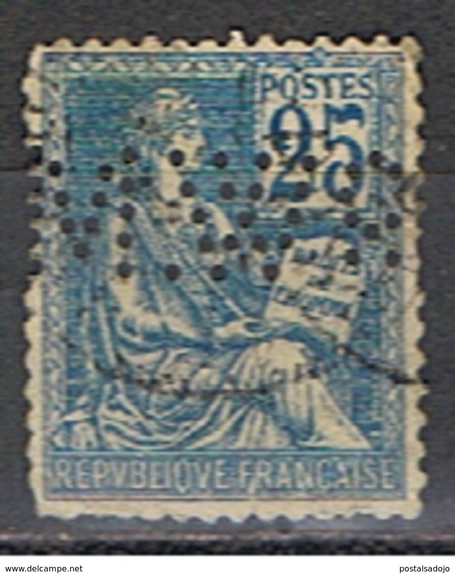 (1F 437) FRANCE // YVERT 118  MOUCHON // PERFORE M W  // 1900-01 - Otros & Sin Clasificación