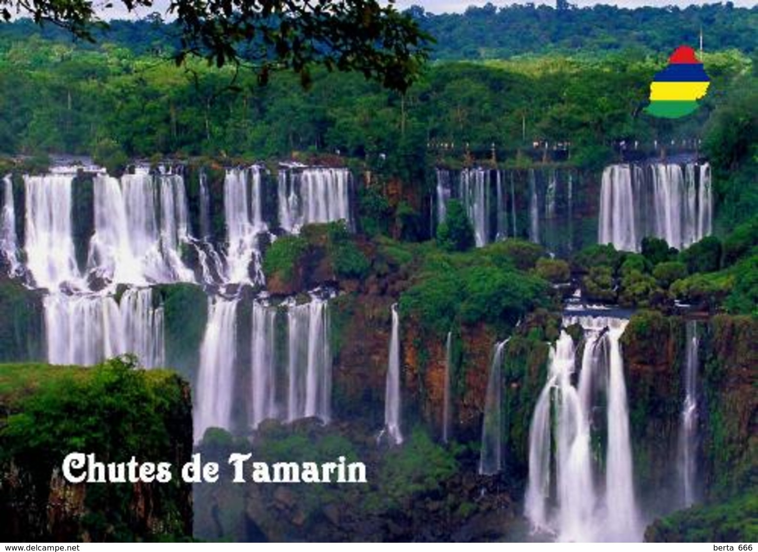 Mauritius Tamarin Falls New Postcard Maurice - Maurice