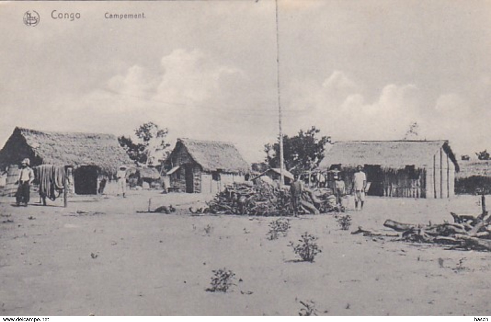 236846Congo, Campement. - Congo Belge