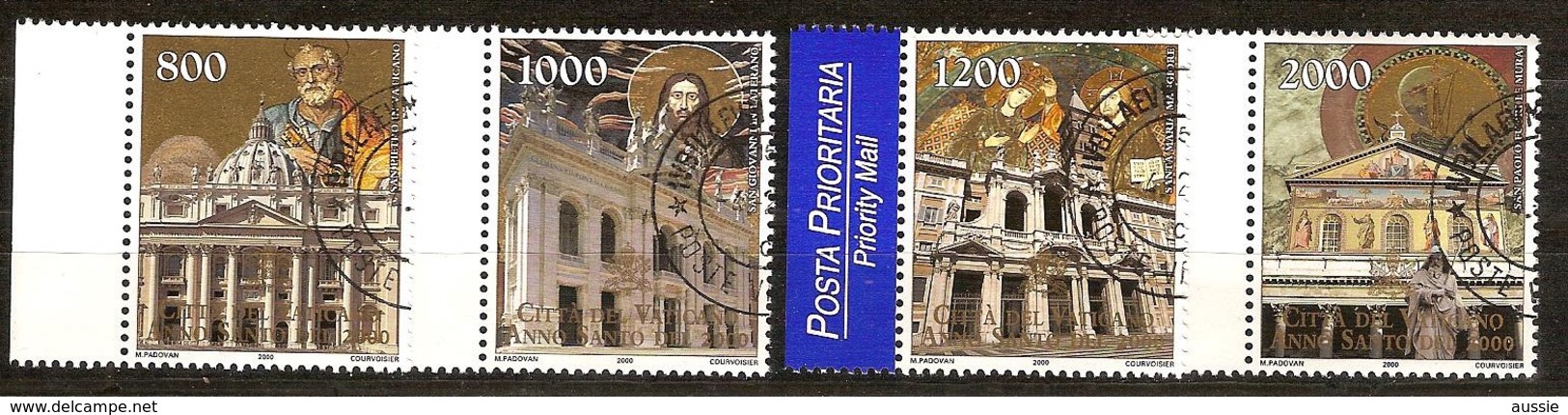 Vatican Vatikaan 2000 Yvertn° 1181-84 (°) Used Cote 10 Euro Année Sainte - Oblitérés