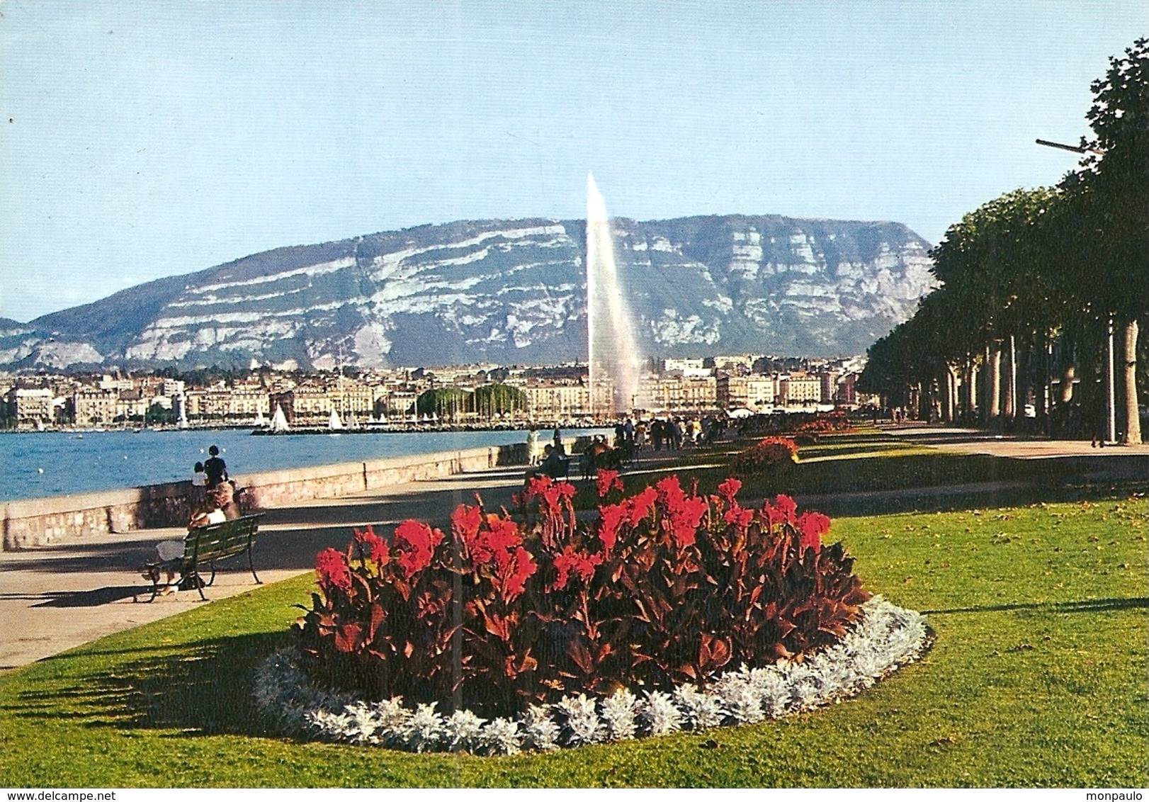 Suisse. CPM. Genève. Le Quai Wilson Et Le Jet D'eau (animée) - Genève