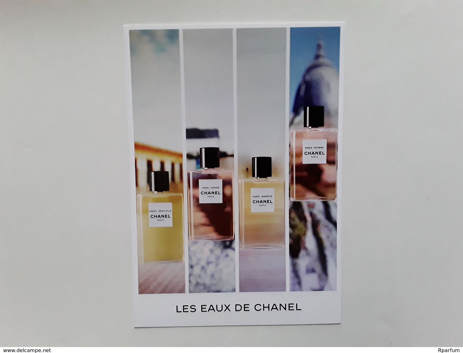 CHANEL    "  Les Eaux De CHANEL  "  Carte Invitation  ***  2 Scans   "  !! - Modernas (desde 1961)