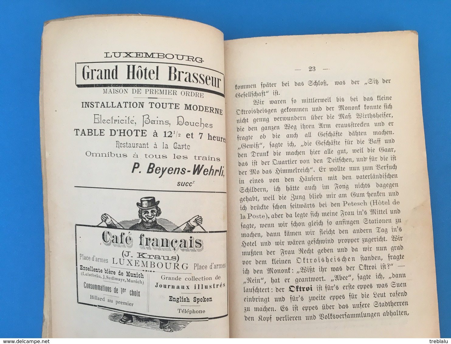 Führer Durch Luxemburg - 1895 - Beaucoup De Publicités - Luxembourg - Ville