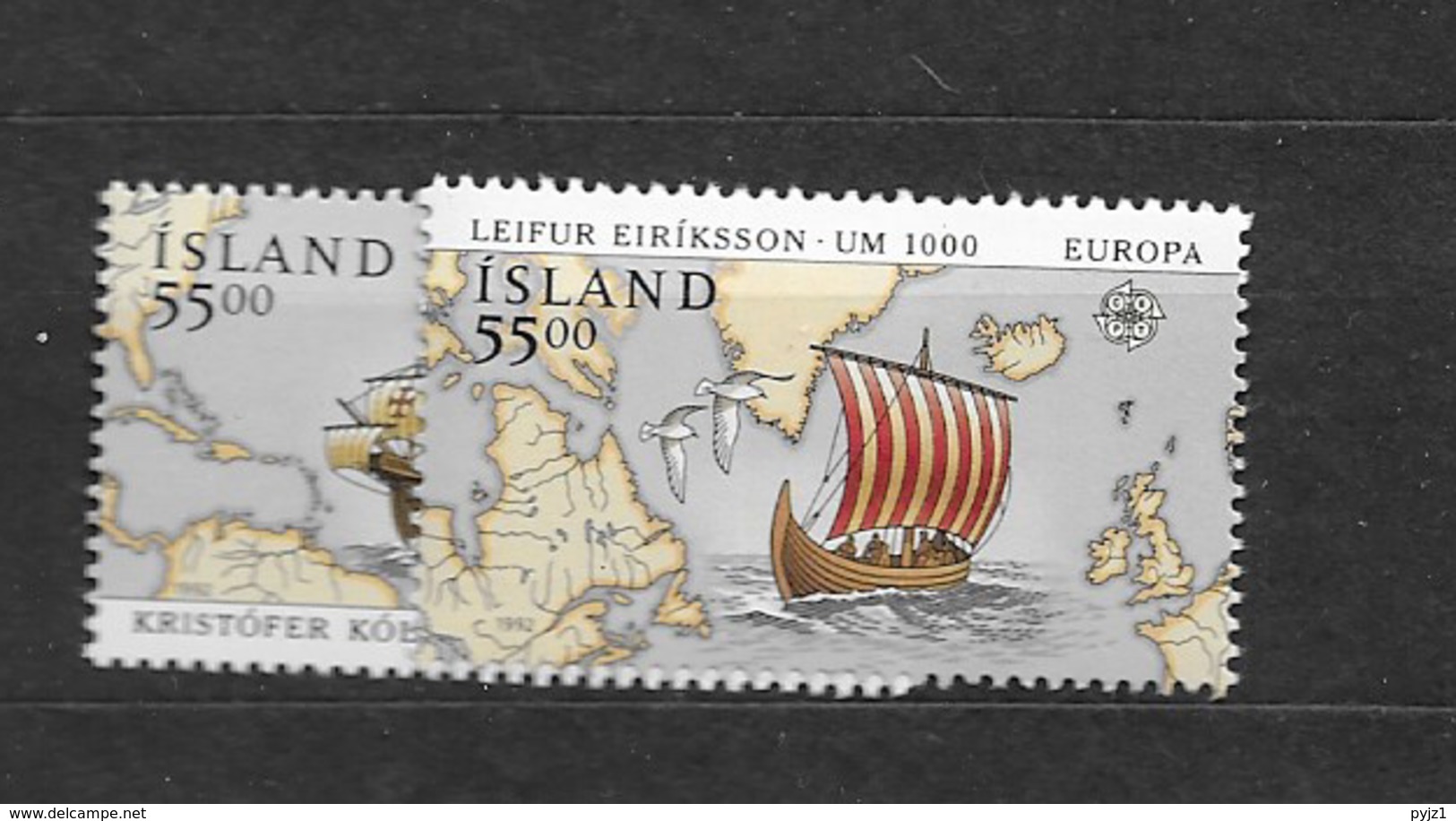 1992 MNH Iceland, Stamps From Block 13 - Unused Stamps