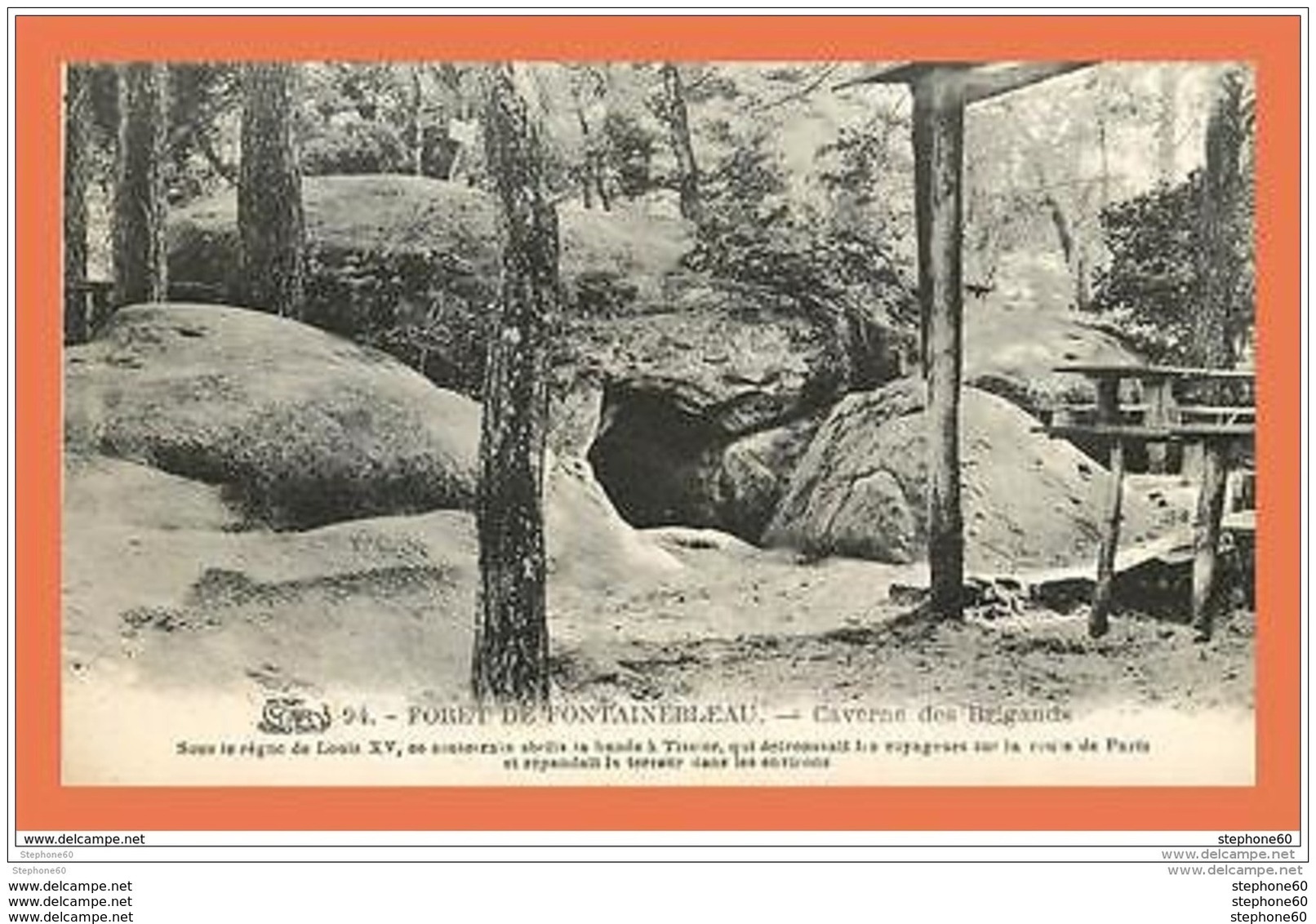 A497 / 433 Foret De FONTAINEBLEAU Caverne Des Brigands - Autres & Non Classés