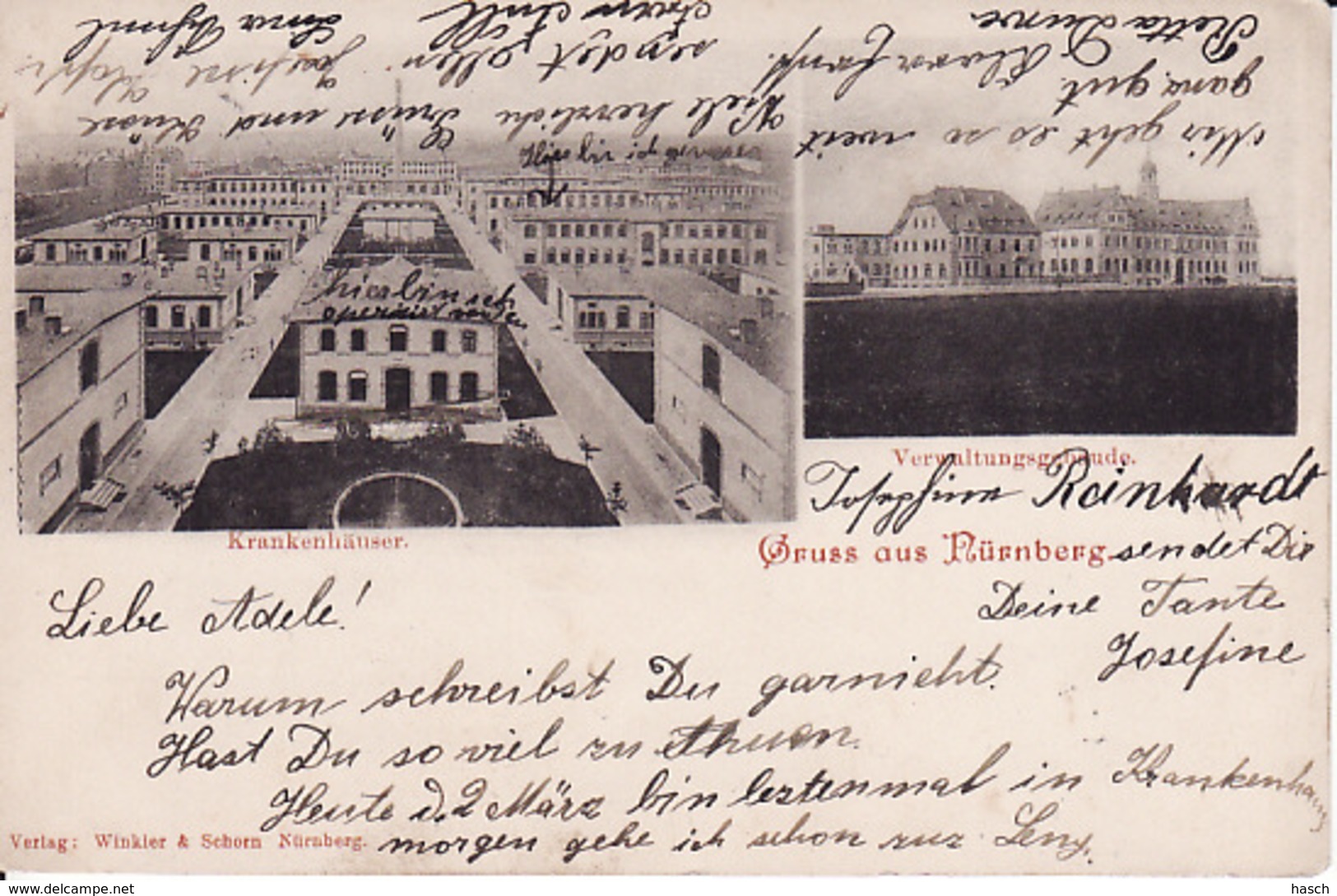 2638167Gruss Aus Nürnberg, 1904 (Shie Rückseite) - Nuernberg