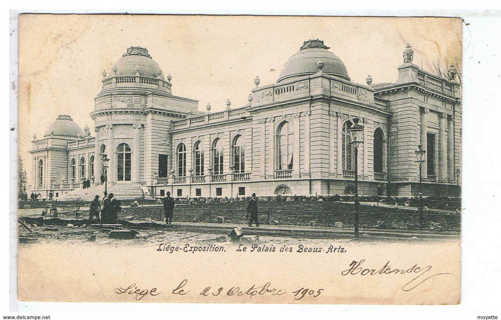 CPA-BELGIQUE-1905-LIEGE-EXPOSITION-LE PALAIS DES BEAUX ARTS -VOIR TIMBRE ET CACHET - Liege