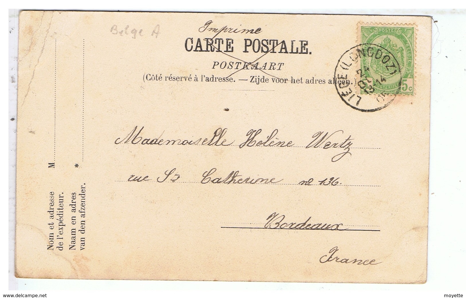CPA-BELGIQUE-1905-LIEGE-EXPOSITION-LE PALAIS DES BEAUX ARTS -VOIR TIMBRE ET CACHET - Liege