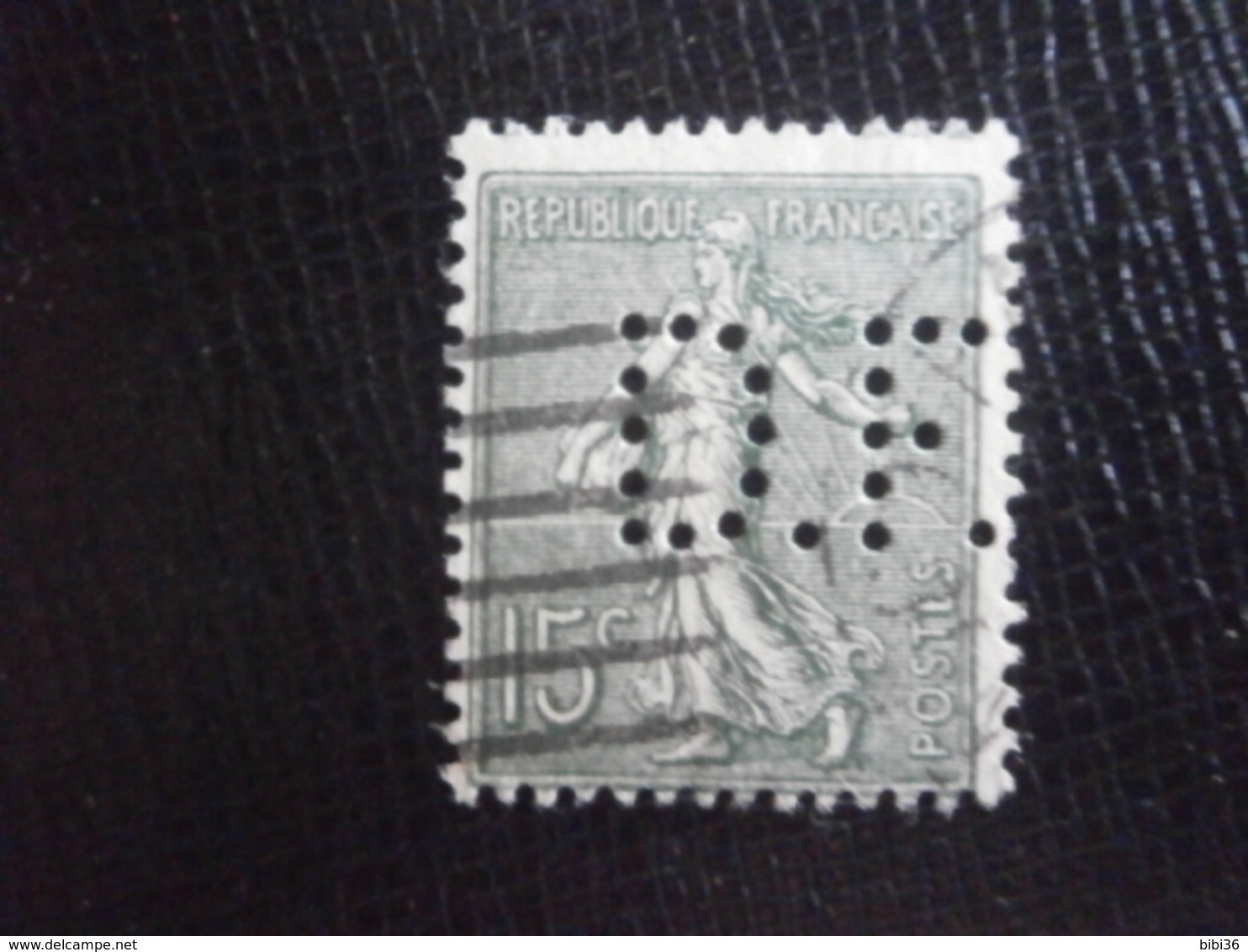 FRANCE TIMBRE SEMEUSE 130 DF58 PERFORE PERFORES PERFIN PERFINS PERCE PERFO PERFORATION PERFORIERT LOCHUNG PERFORATI - Autres & Non Classés