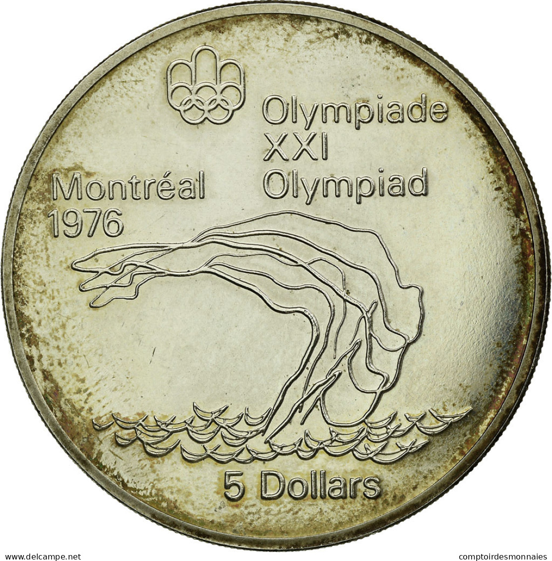 Monnaie, Canada, Elizabeth II, 5 Dollars, 1975, Royal Canadian Mint, Ottawa - Canada