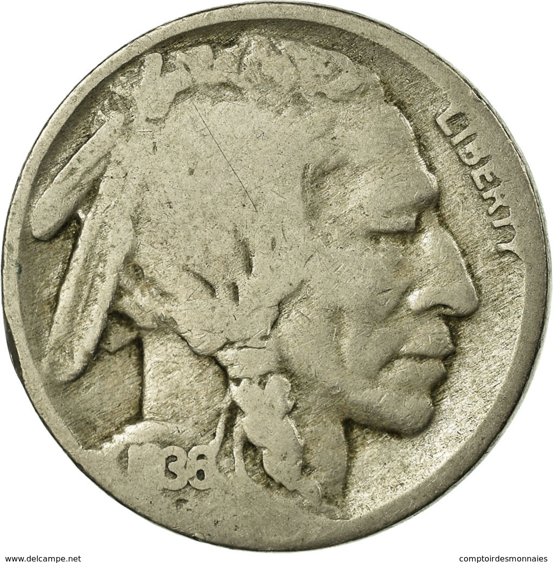 Monnaie, États-Unis, Buffalo Nickel, 5 Cents, 1936, U.S. Mint, Philadelphie - 1913-1938: Buffalo