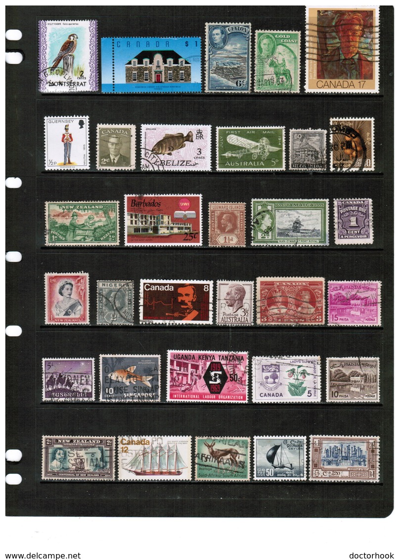 BRITISH COMMONWEALTH---Collection Of USED DL-700 - Collections (sans Albums)