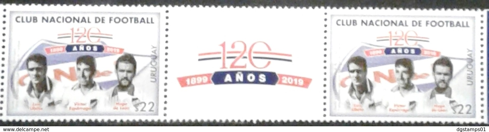 Uruguay 2019 ** 120 Años Club Nacional De Football. L. Ubiña. V. Espárrago. H. De León. - Equipos Famosos